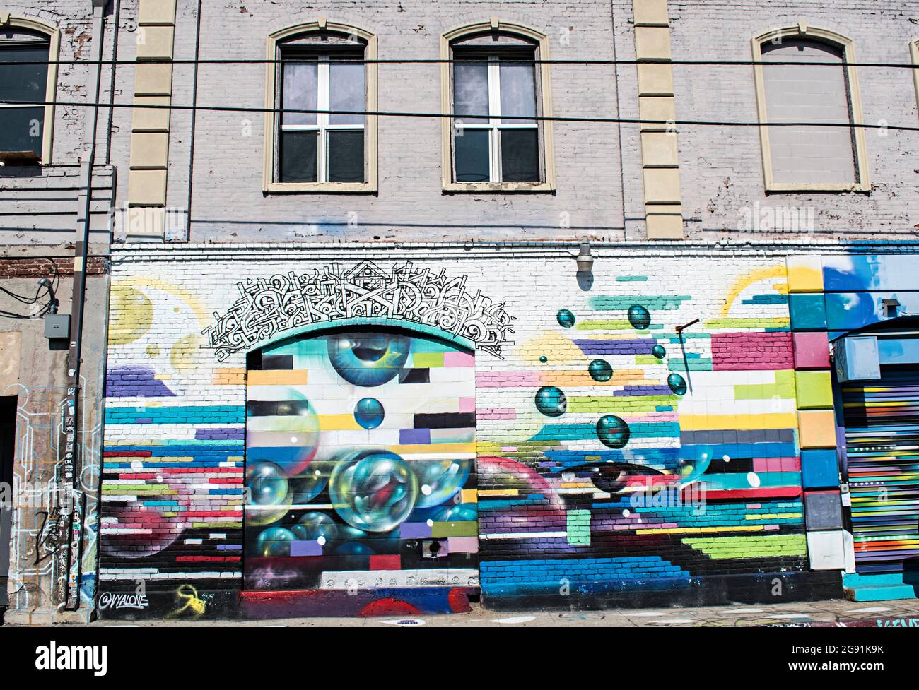 Murals and street art from the Arts District in Los Angeles California