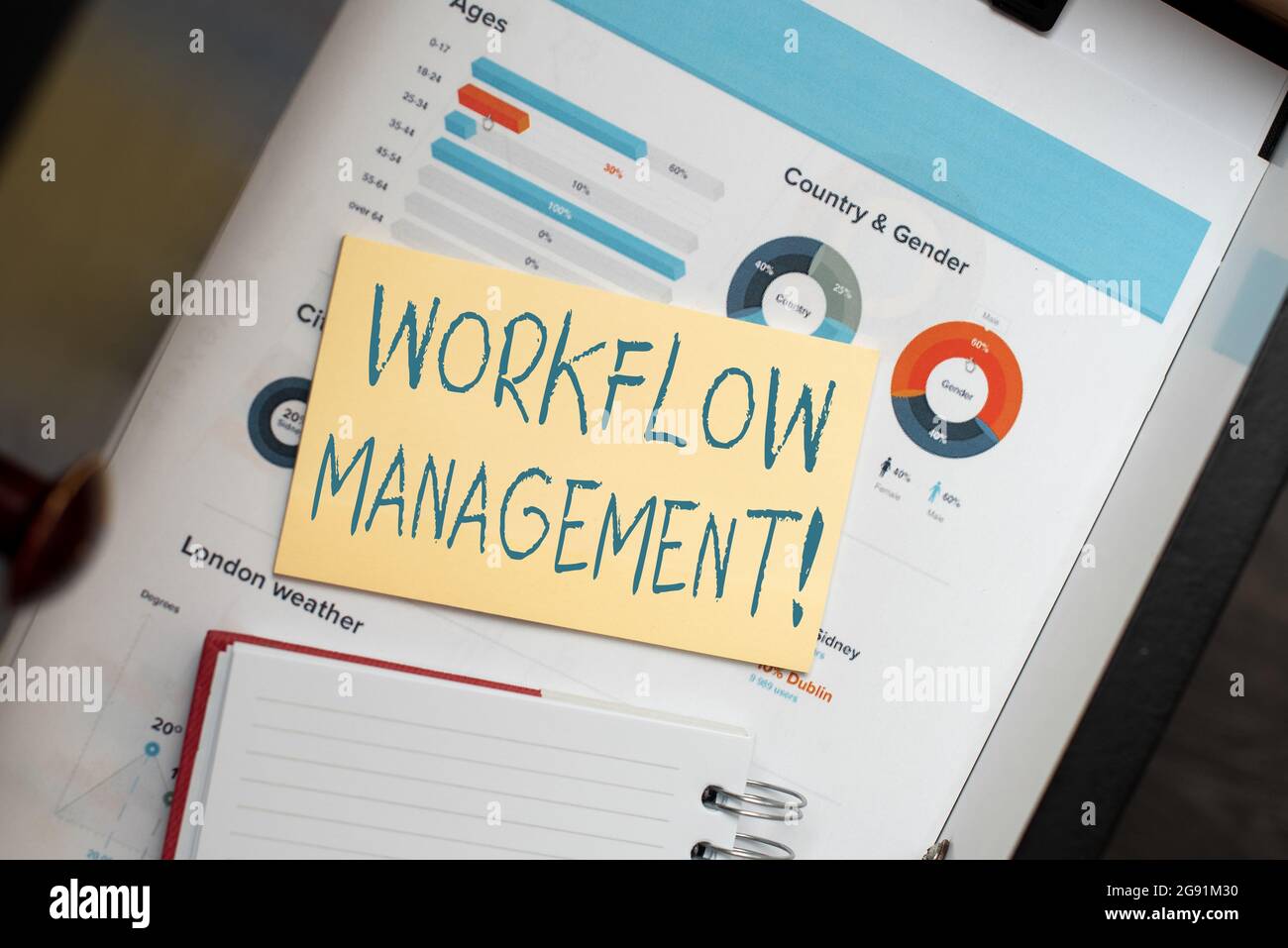 Inspiration showing sign Workflow Management. Business overview the ...