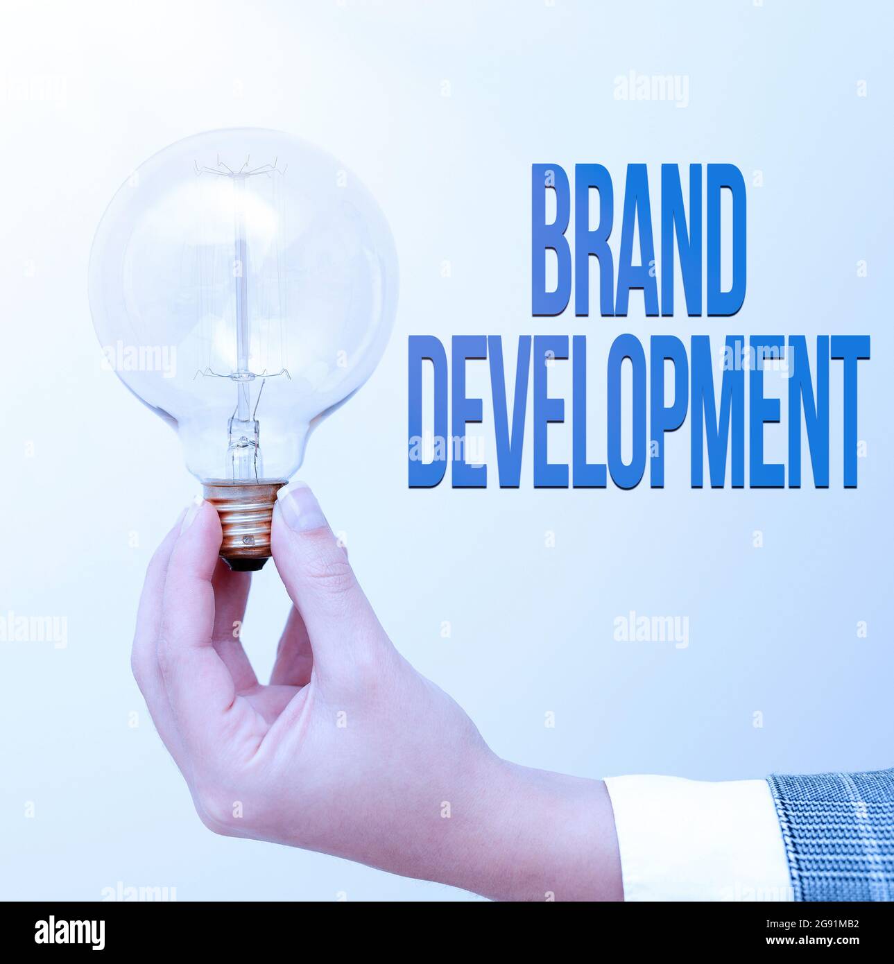 baan Natte sneeuw geschiedenis Writing displaying text Brand Development. Concept meaning improving  customers knowledge and opinions of a brand Hand holding lamp showing or  Stock Photo - Alamy