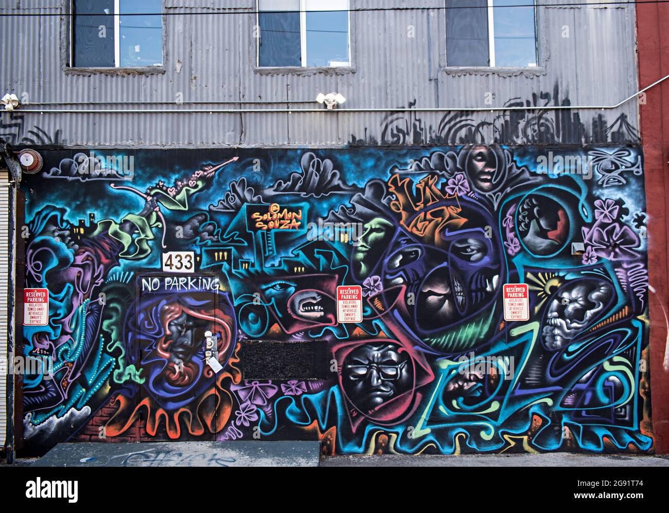 Murals and street art from the Arts District in Los Angeles California ...