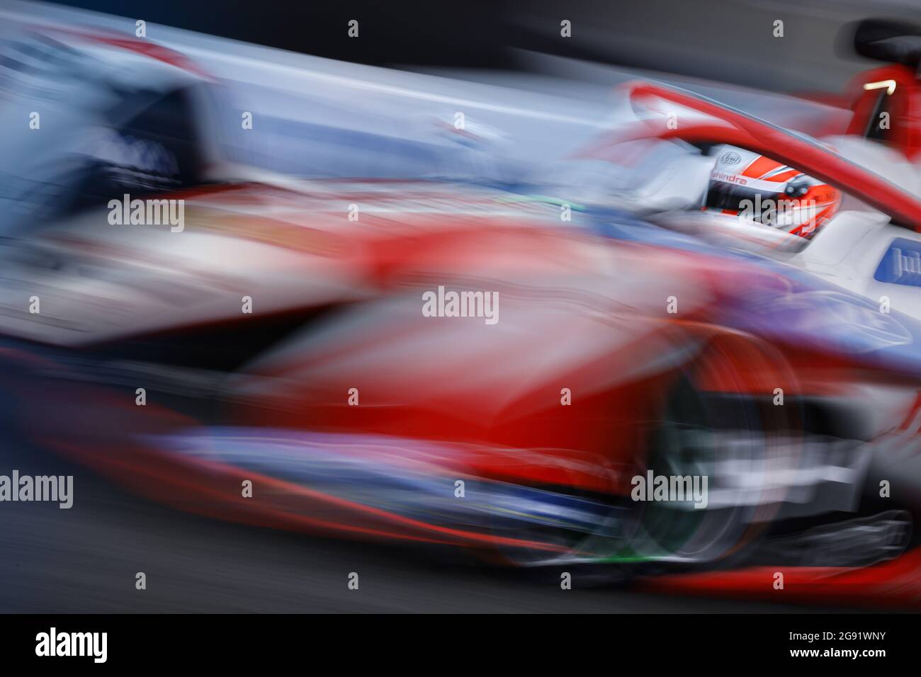 94 Lynn Alexandre (gbr), Mahindra Racing, Mahinda M7Electro, action during the 2021 New York City ePrix, 6th meeting of the 2020-21 Formula E World Championship, on the Brooklyn Street Circuit from July 10 to 11, in New York, USA - Photo Francois Flamand / DPPI Stock Photo