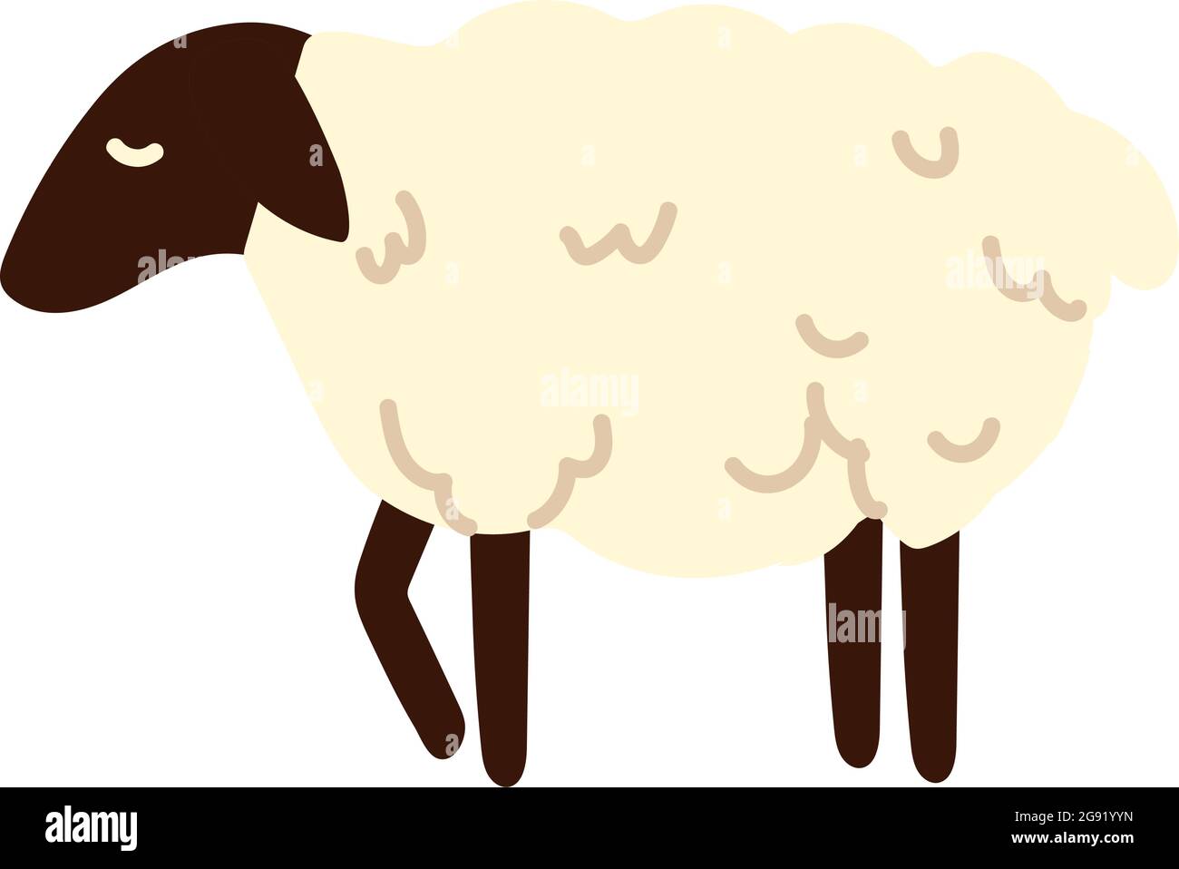 cute sheep animal Stock Vector Image & Art - Alamy