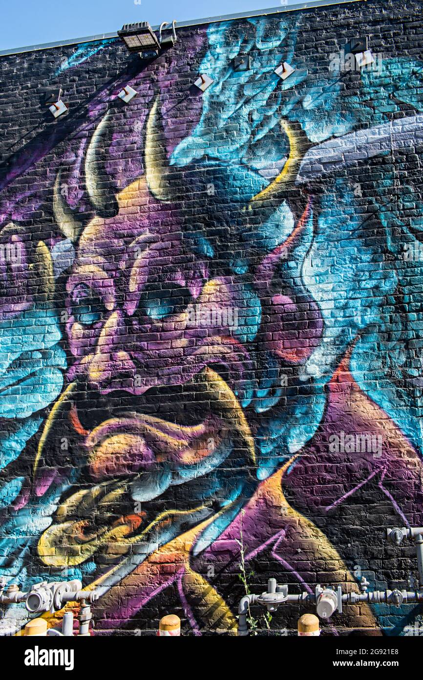 Murals and street art from the Arts District in Los Angeles California ...