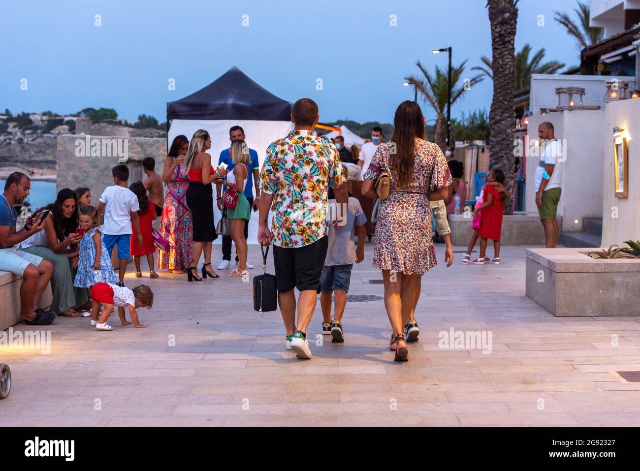 Es Pujols Formentera Spain 21 July 23 People At The Es Pujols Market Formentera In Times Of Covid19 In 21 Stock Photo Alamy