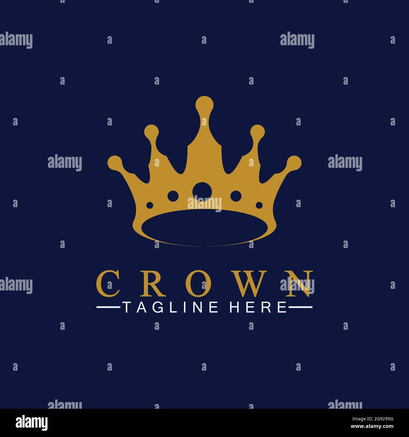 Crown Logo Template vector illustration Stock Vector Image & Art - Alamy