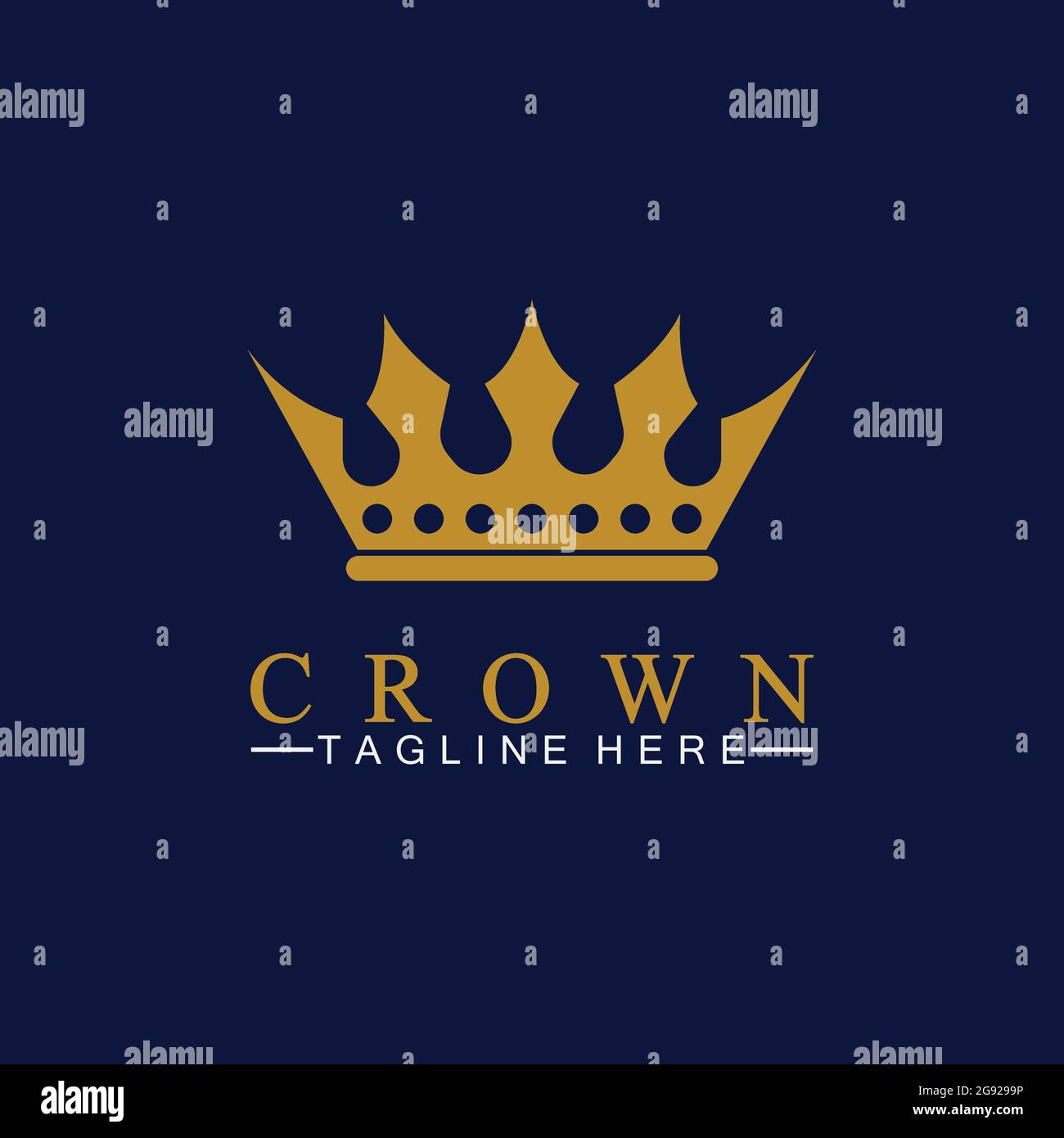 Crown Logo Template vector illustration Stock Vector Image & Art - Alamy