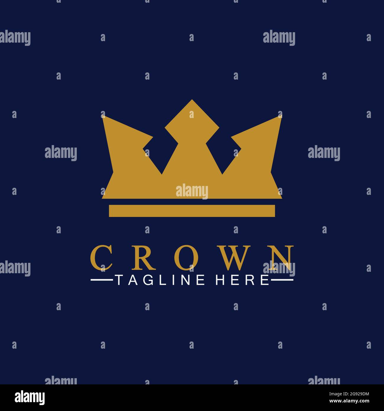 Crown Logo Template vector illustration Stock Vector