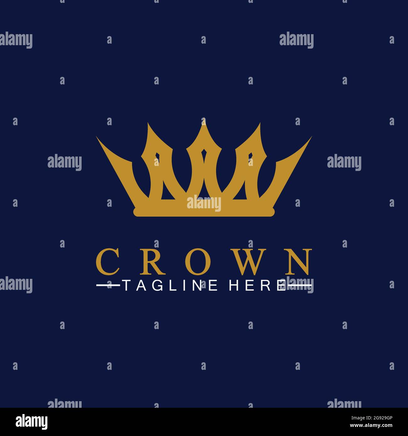 Crown Logo Template vector illustration Stock Vector Image & Art - Alamy