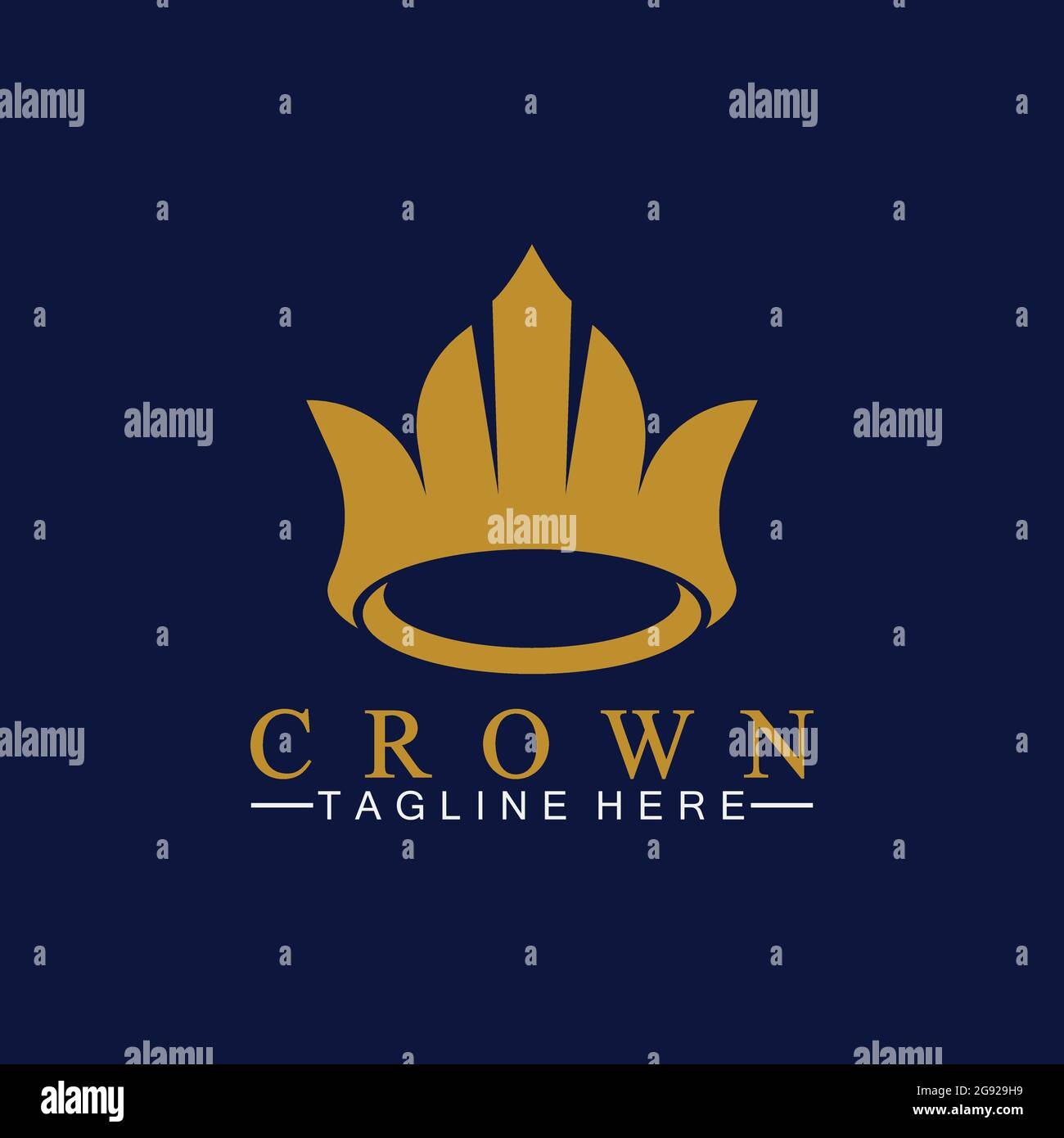 Crown Logo Template vector illustration Stock Vector