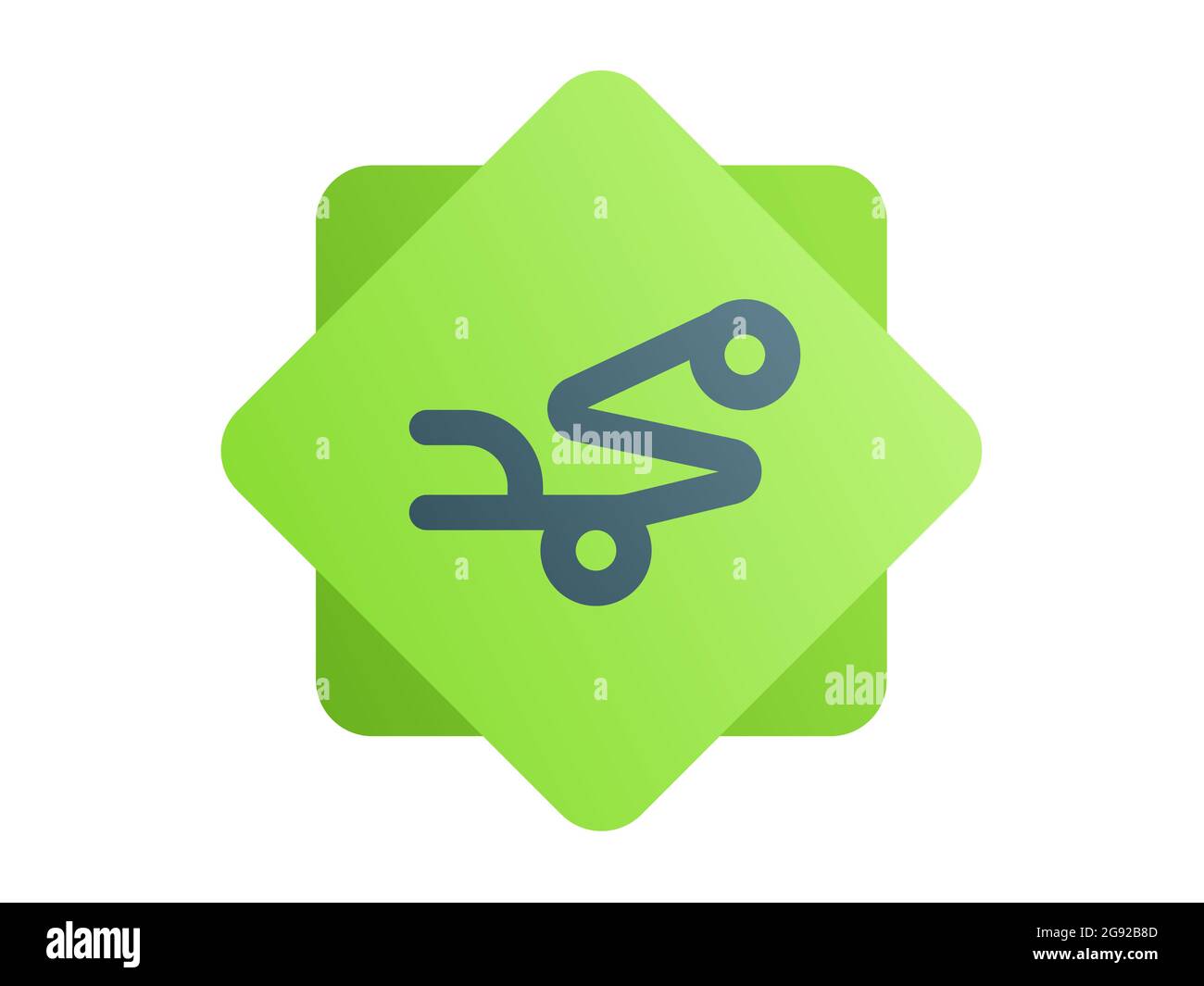 muhammad prophet islam word single isolated icon with smooth style vector illustration Stock Photo