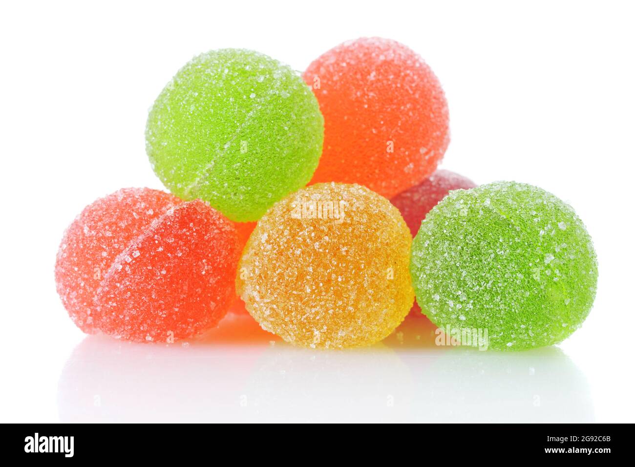 colorful jelly candies isolated on white Stock Photo - Alamy