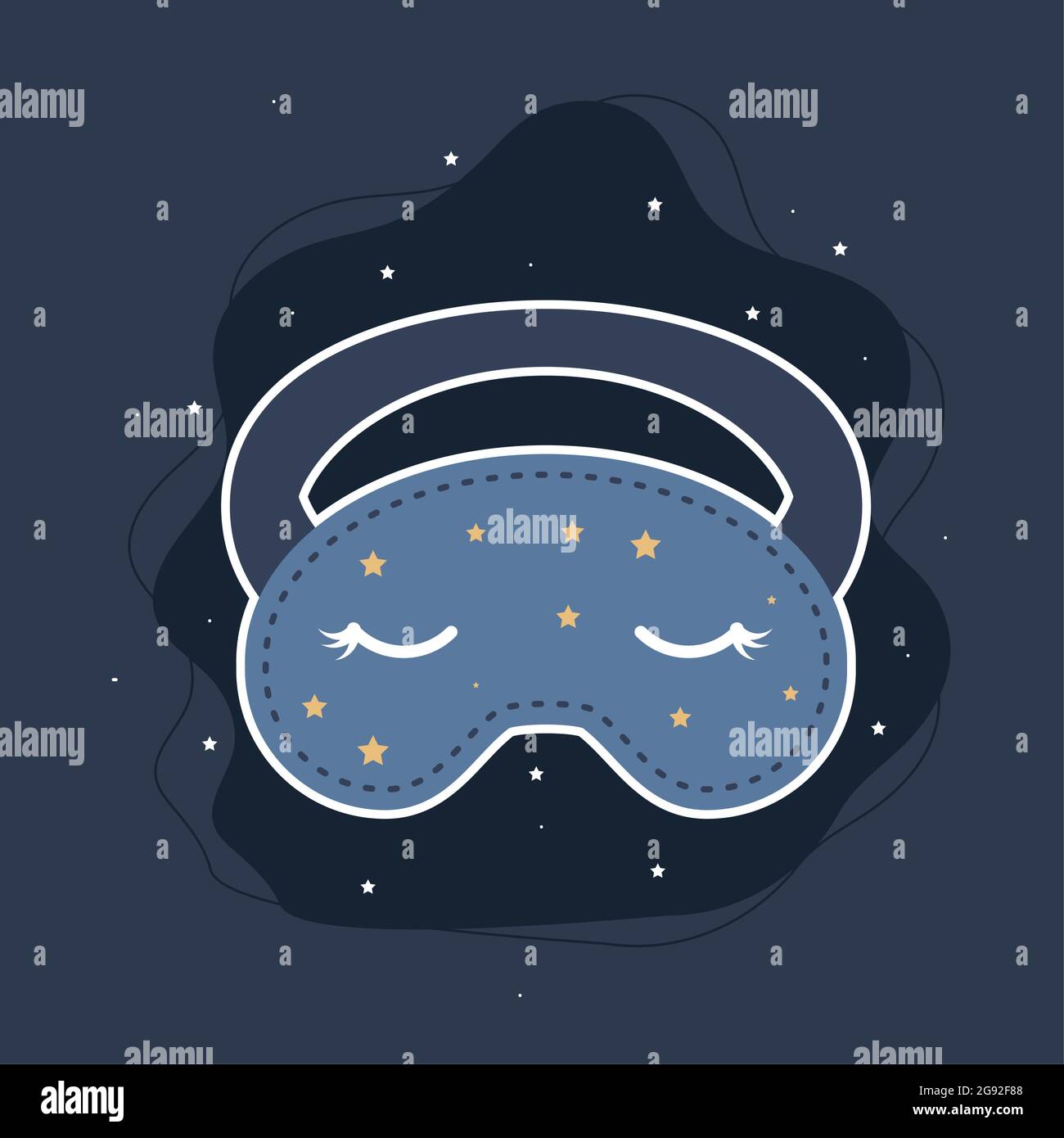sleeping fluffy eye mask Stock Vector Image & Art Alamy
