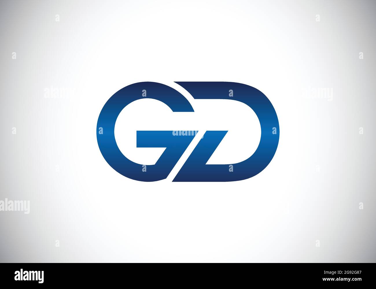 Initial GD Letter Logo With Creative Modern Business Typography Vector