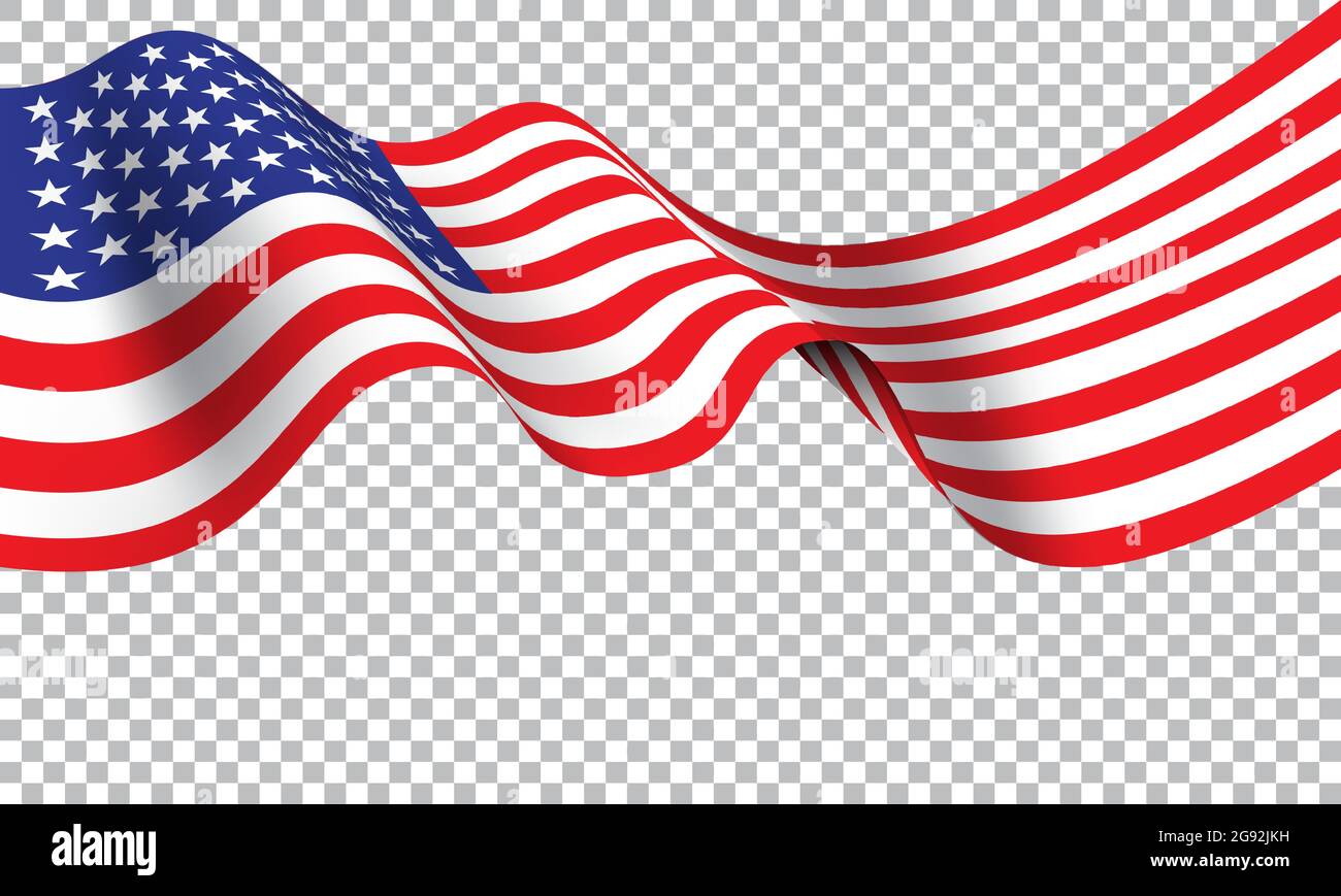 american flag transparent background