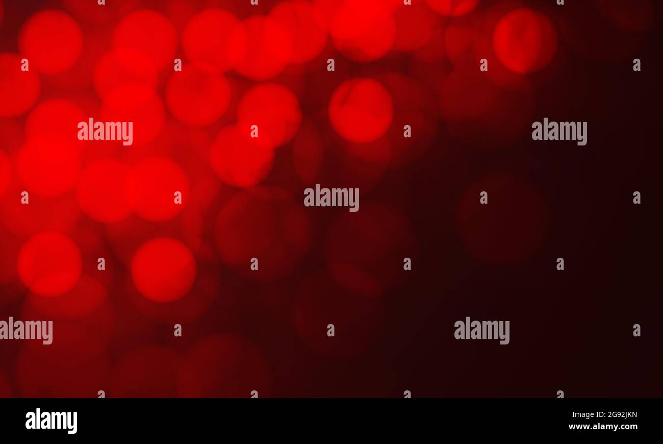 Abstract red bokeh blur light with blank space background vector illustration. Stock Vector