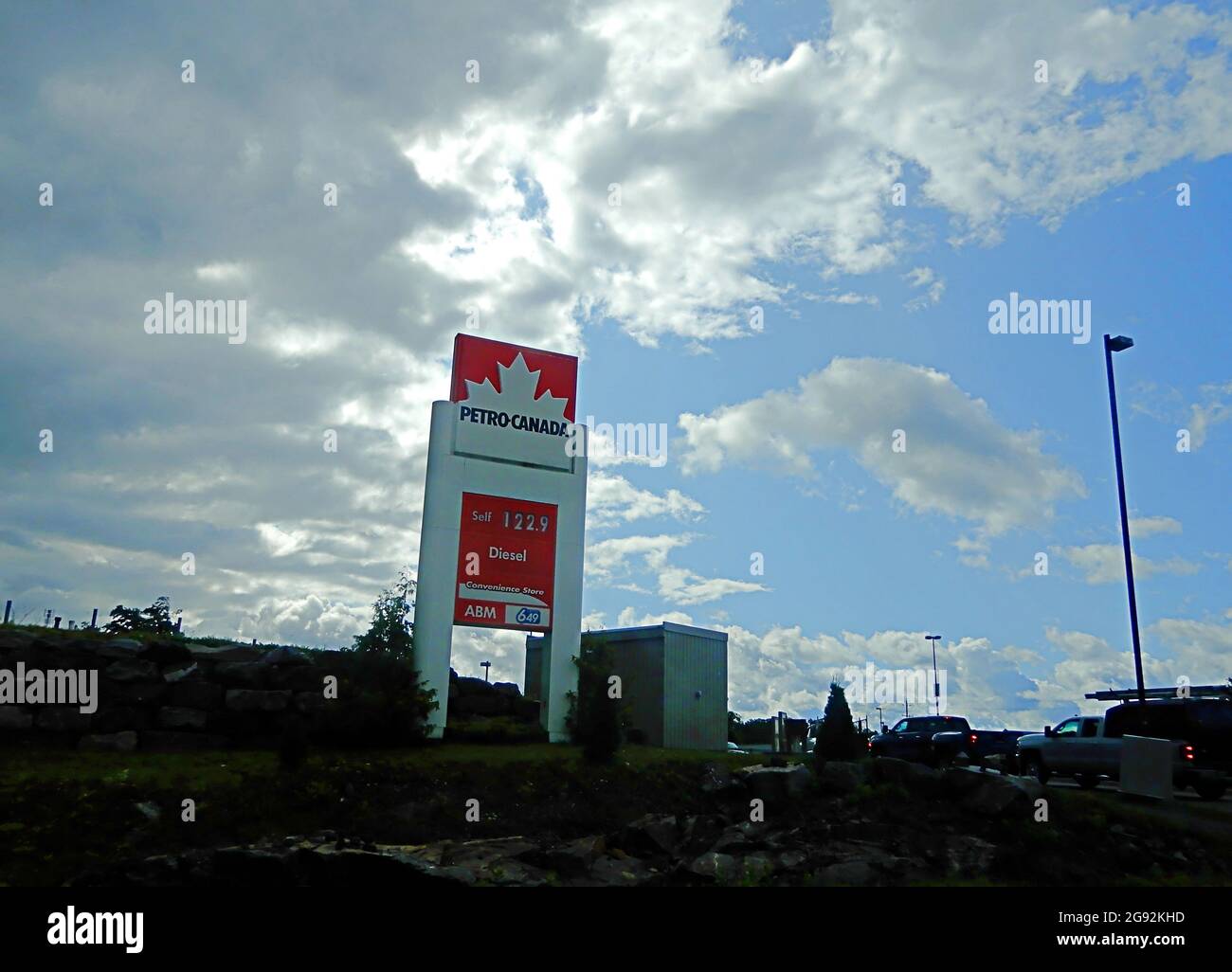 PetroCanada Gas station/ street photography/Ontario/Canada Stock Photo