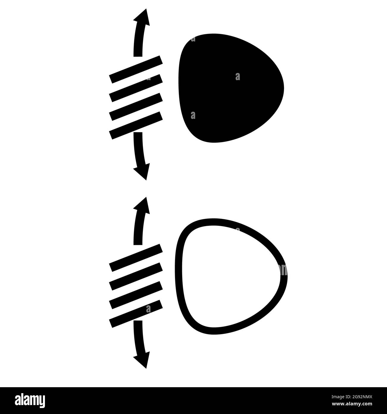 headlight range control icon on white background. headlight sign