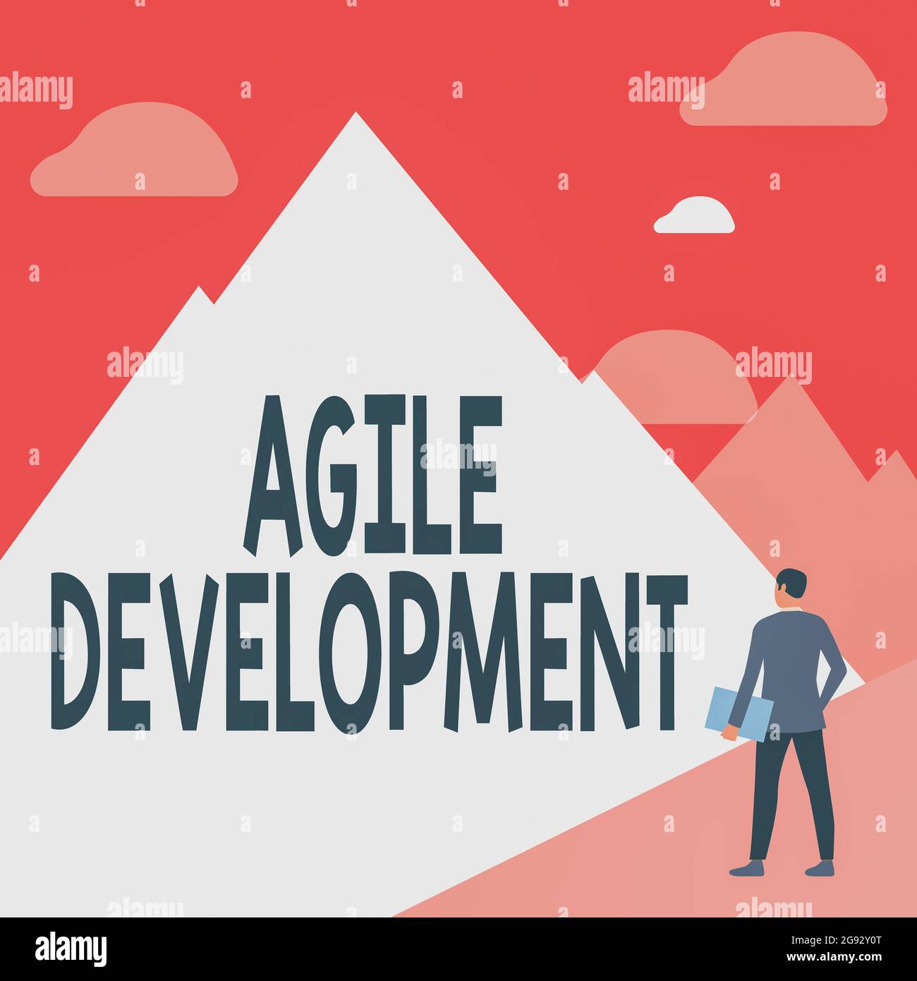 Conceptual display Agile Development. Word for alliance between ...