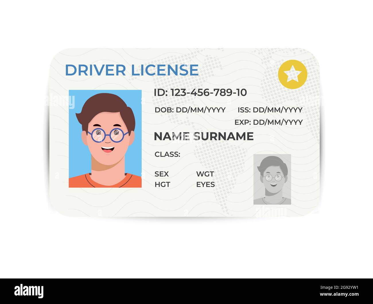 Free drivers license template front and back loptetattoo