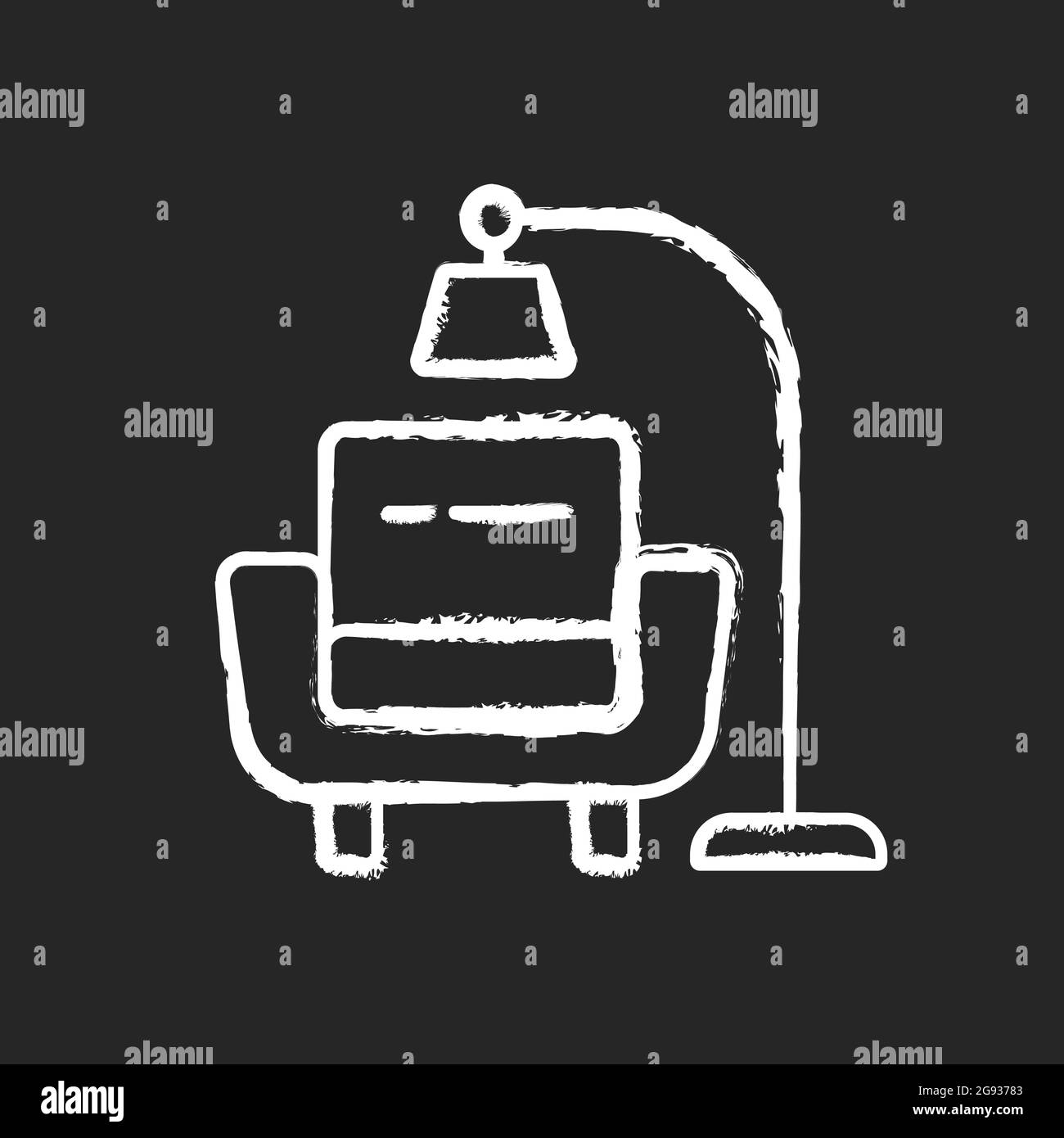 Minimalism chalk white icon on dark background Stock Vector Image & Art ...