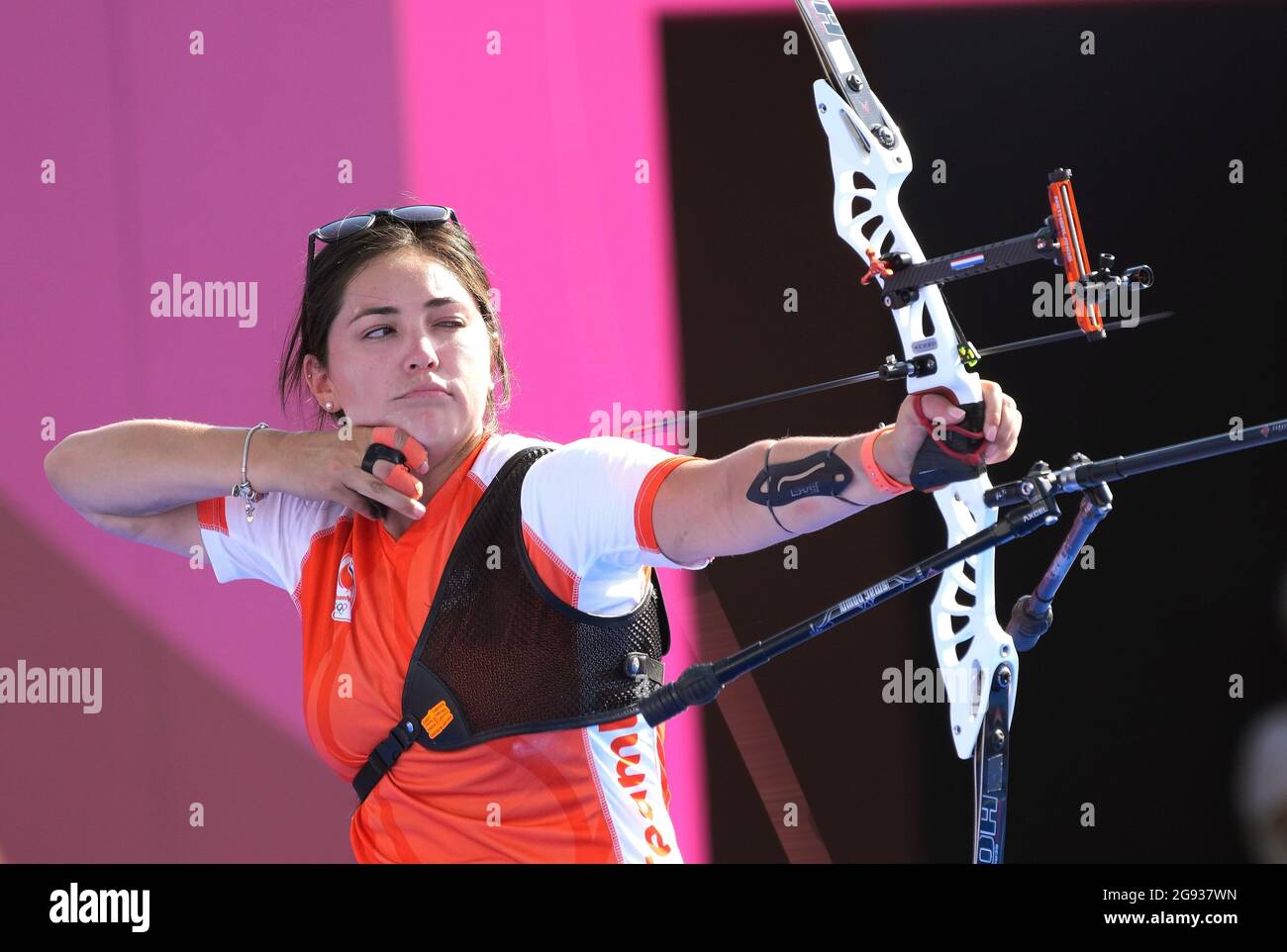 Mixed team Archery Gabriela Schloesser and Steve Wijler (NLD) reached