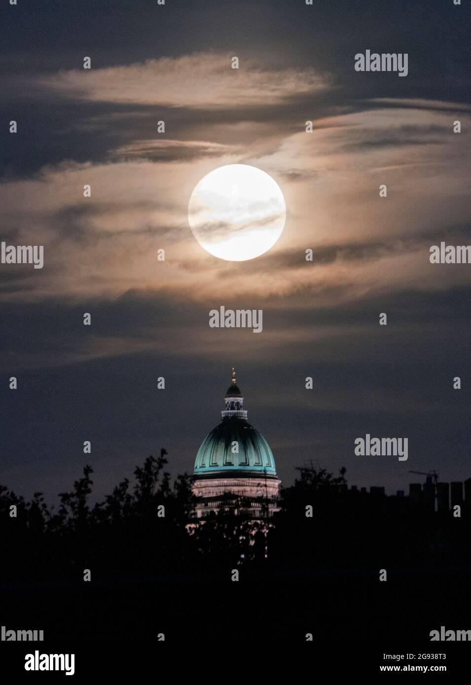 The Full Moon Rises Behind West Register House In Edinburghos Charlotte Square The July Full Moon The Full Moon Rises Behind West Register House In Edinburghos Charlotte Square The July Full Moon