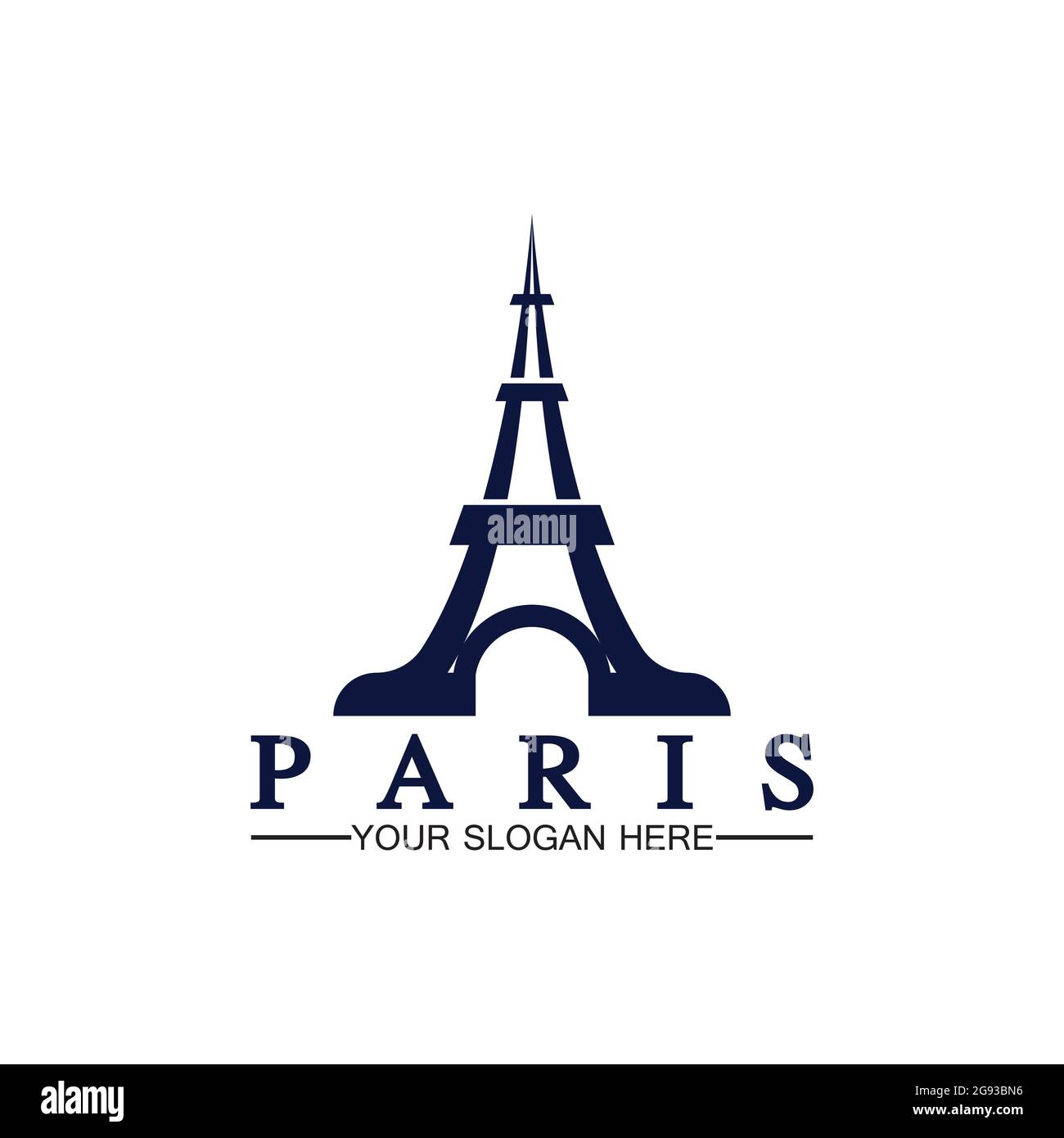 Paris and Eiffel tower logo vector icon illustrator design template ...