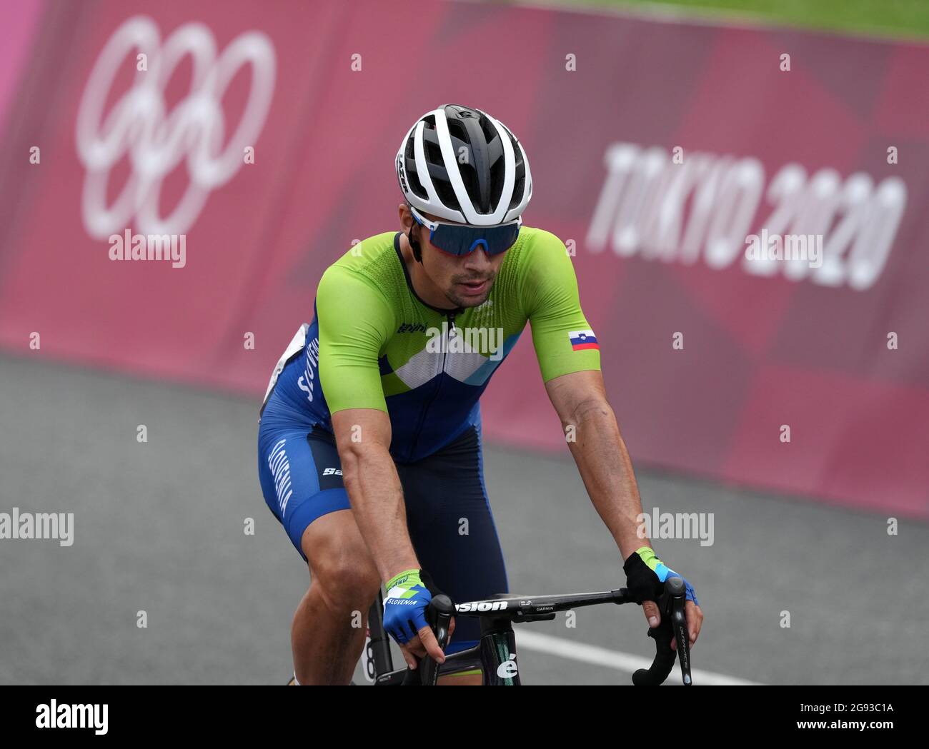 Primos Roglich Slovenia's Primoz Roglic after finishing the the Men's Road Race at the ...