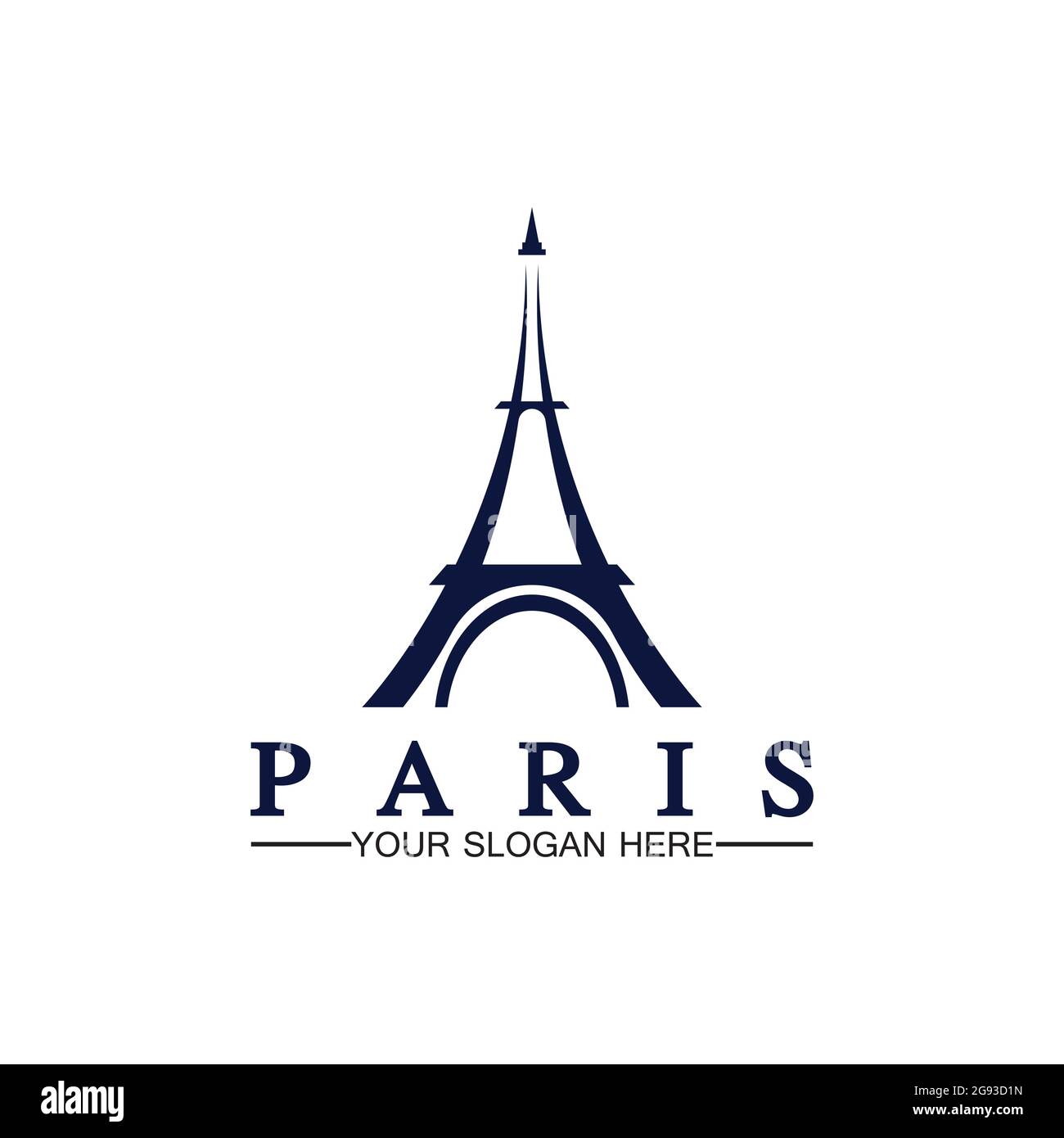 Eiffel tower logo hi-res stock photography and images - Alamy