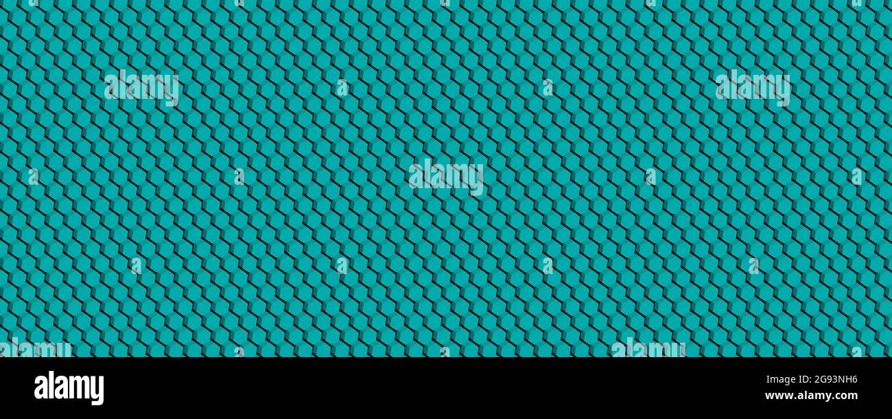 Blue and black background 3D abstract hexagons background Illustration vector design Stock Vector