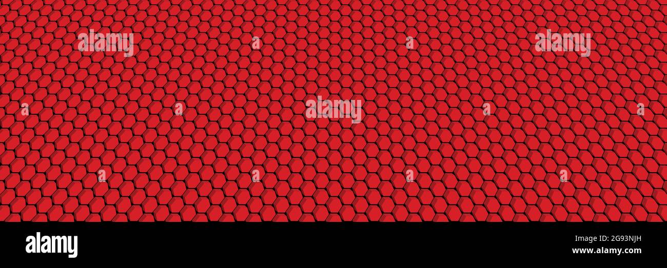 Abstract background illustration of red 3D hexagons Stock Vector Image ...