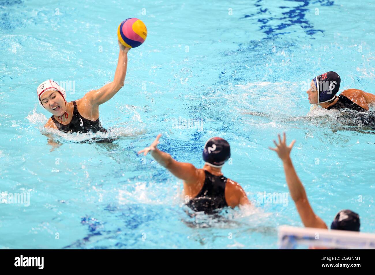 Tokyo, Japan. 24th July, 2021. Kako Kawaguchi (JPN) Water Polo Women's Preliminary Round Group