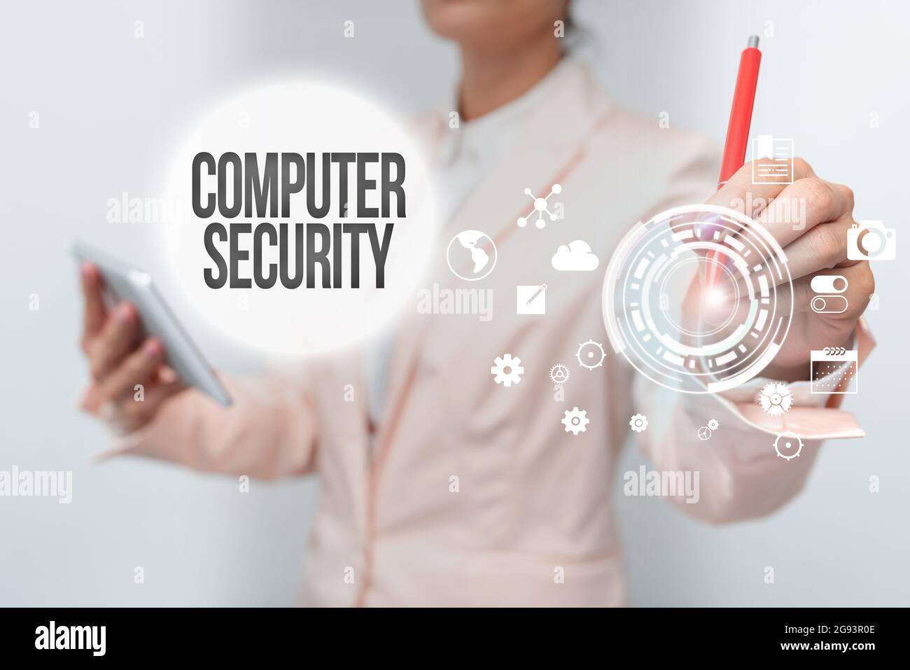 Conceptual display Computer Security. Concept meaning protection of ...
