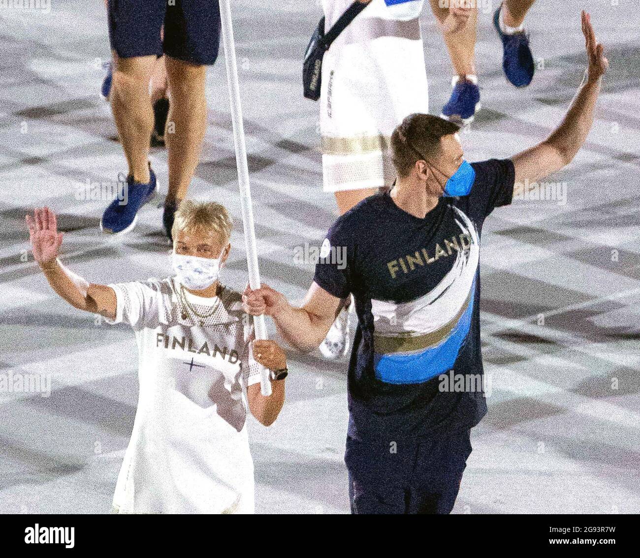 Tokyo, Japan. 24th July, 2021. Team Finland introduced at the Tokyo