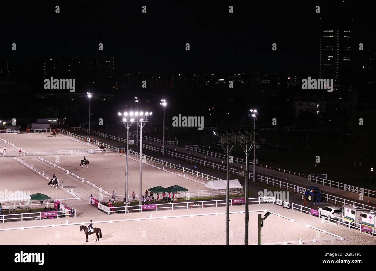 Tokyo Olympics Dressage Individual Grand Prix Day 1 Groups A B C Equestrian Park Tokyo Japan July 24 21 A General View Before The Competition Reuters Alkis Konstantinidis Stock Photo Alamy