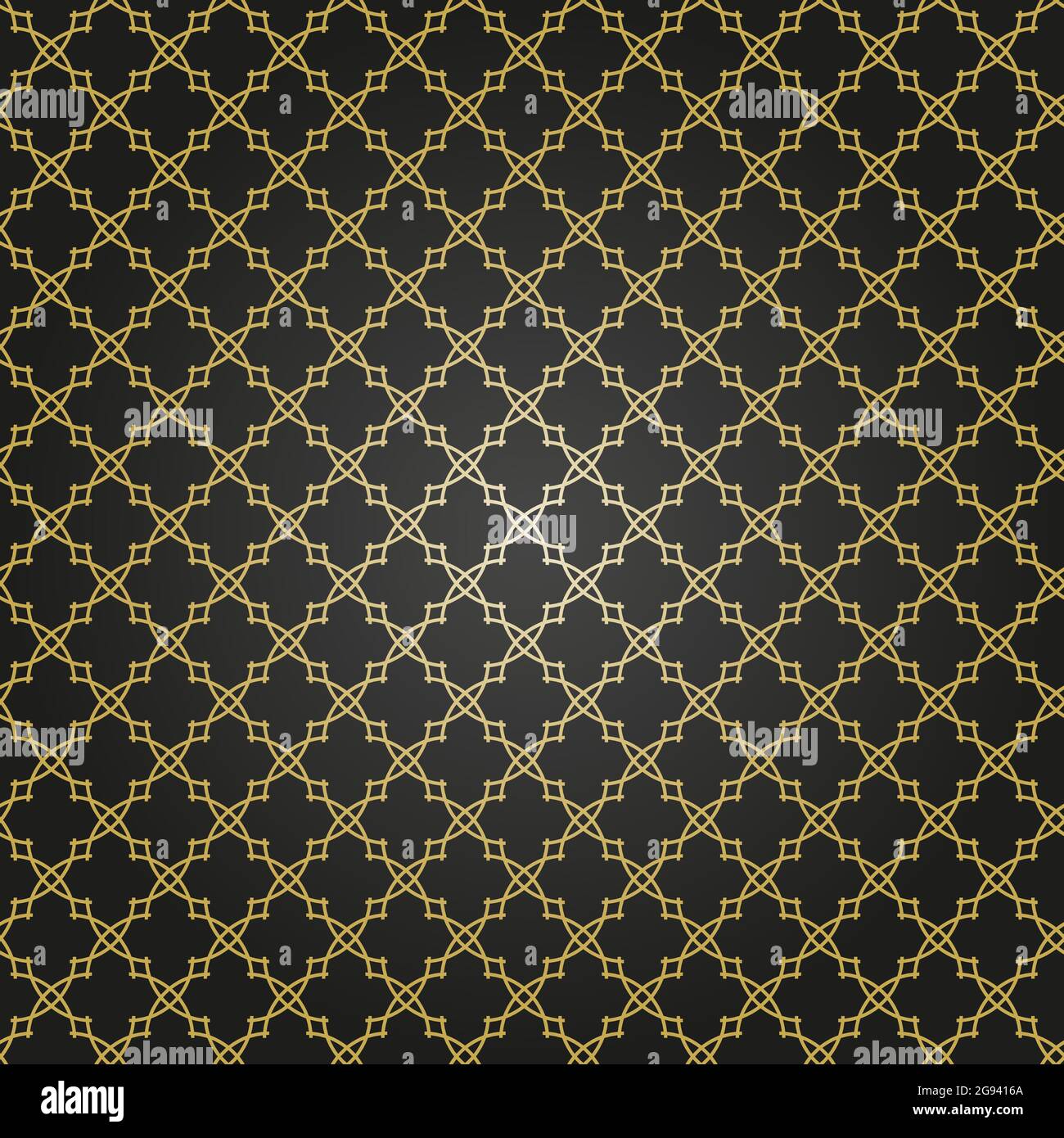 Seamless vector ornament in arabian style. Geometric abstract black and ...