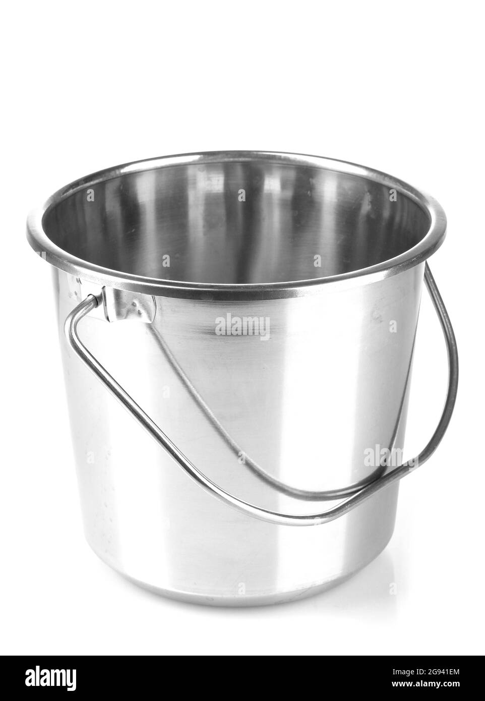 empty bucket for champagne bottle isolated on a white Stock Photo Alamy