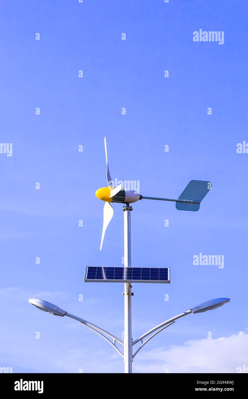 Set of power from natural in blue sky Stock Photo - Alamy
