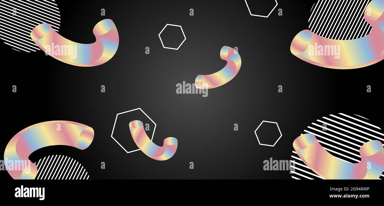 Vector abstract background with geometric shapes. Stock Vector