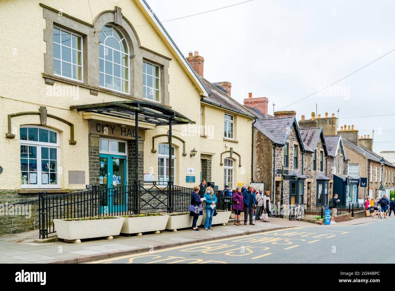 ST DAVIDS, WALES JUNE 29, 2021 Street view of St Davids, a city in Pembrokeshire, Wales