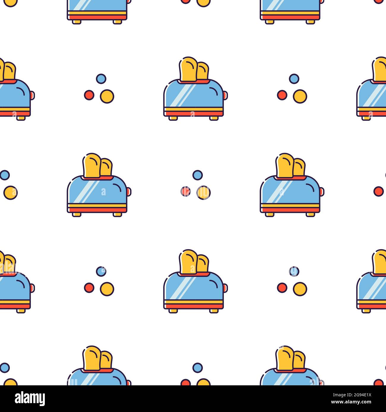 White round bread linear Stock Vector Images - Alamy