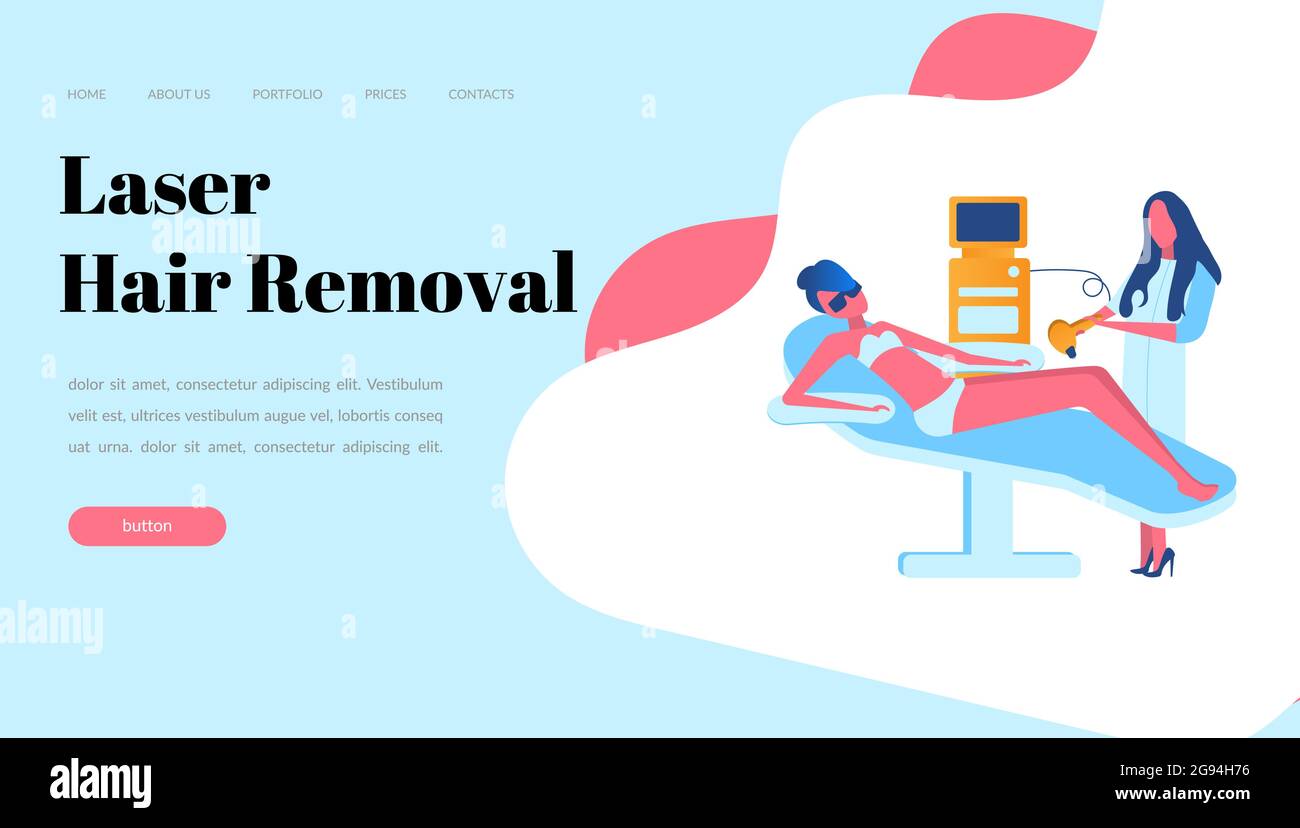 web page design templates for laser hair removal, cosmetology, medicine .  Modern illustration concepts for website and mobile website development  Stock Vector Image & Art - Alamy