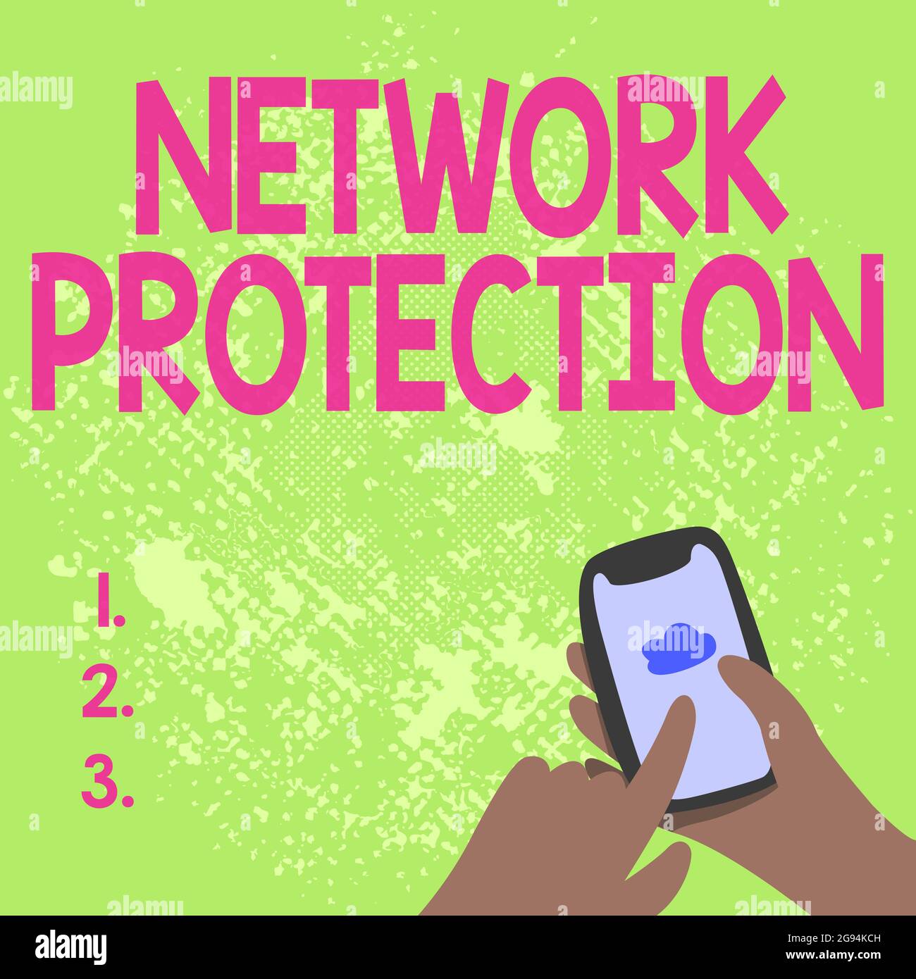 Text caption presenting Network Protection, Word Written on protect the ...
