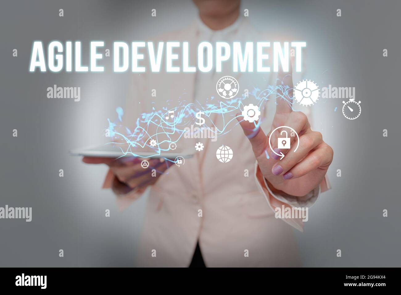 Conceptual Caption Agile Development Business Approach Alliance Between Selforganizing 