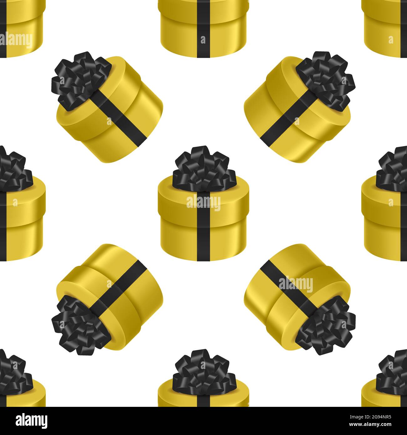 Vector seamless pattern of boxes with gifts. Used for wallpapers
