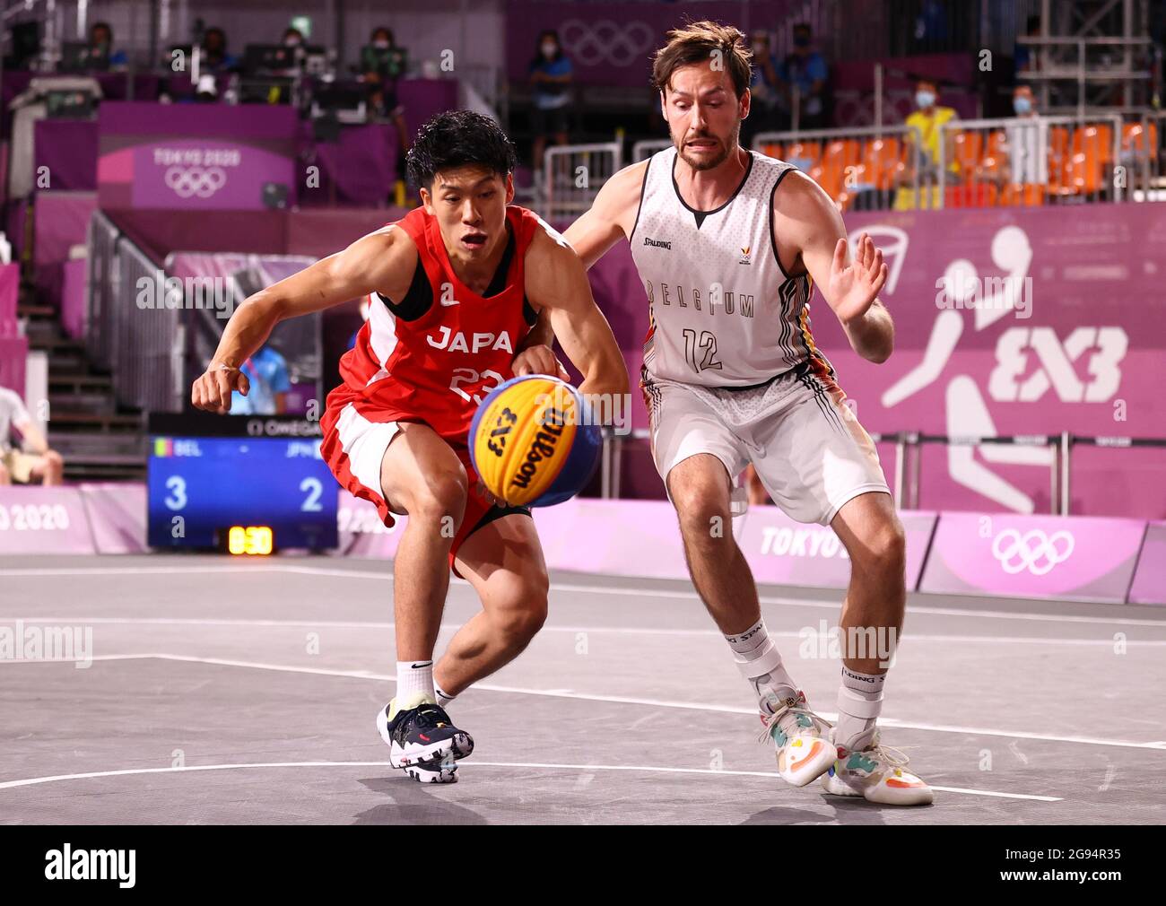 Tokyo 2020 Olympics Basketball 3x3 Men Pool A Belgium V Japan 