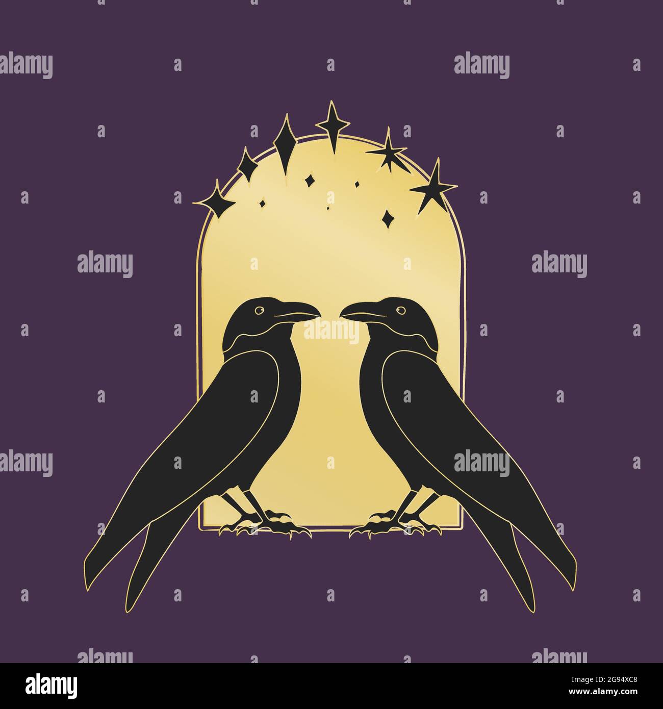 Raven age Stock Vector Images - Alamy