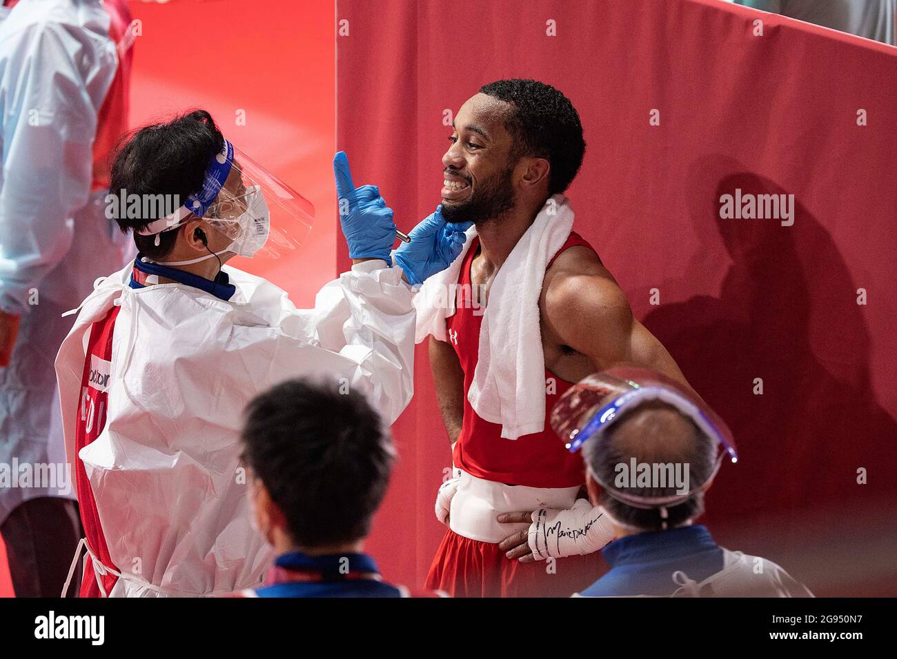 after a win even the medical examination is fun after the fight, like