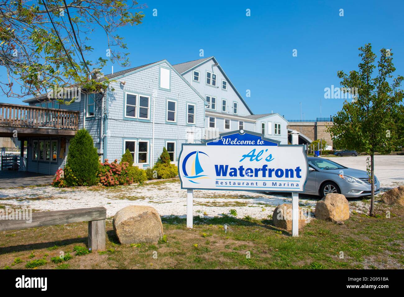 Historic Al's Waterfront Restaurant on Seekonk River in East Providence
