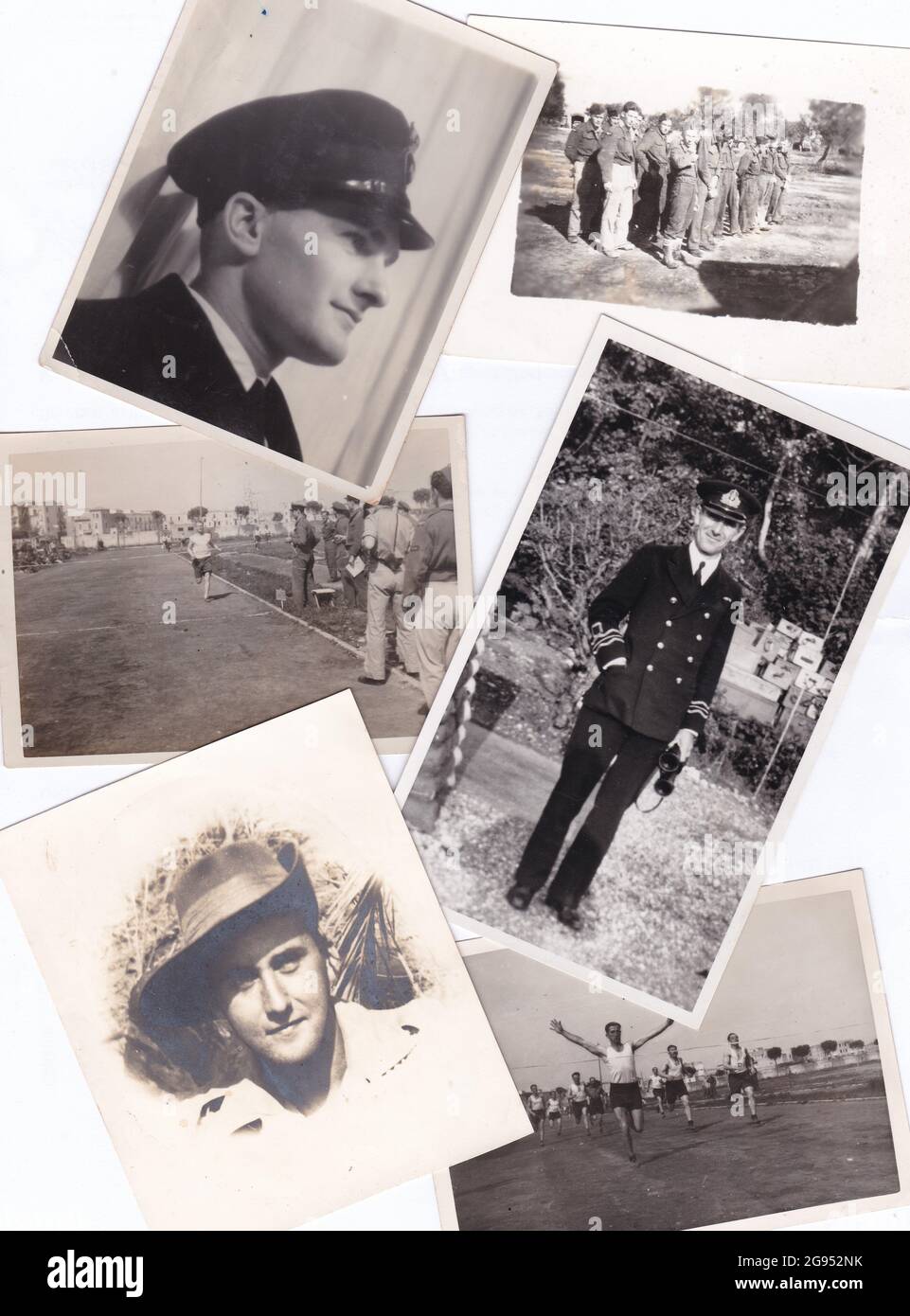 Vintage black and white military photos Stock Photo - Alamy